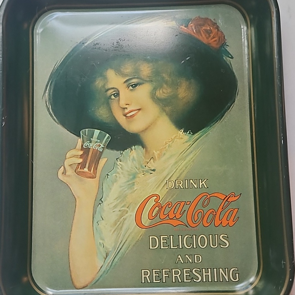 1972 vintage coca cola tray